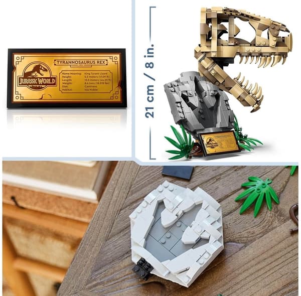 LEGO Jurrasic World - T-Rex Hodeskalle