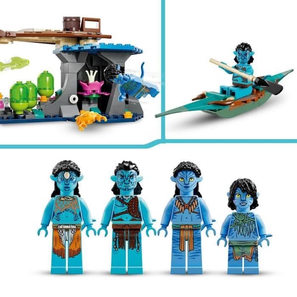 LEGO® Avatar 75578 Vattenbyn Metkayina, leksak, med by, kanot, Pandora