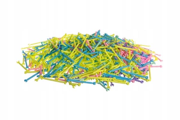 Blocks - straws - construction figures - 1000 pcs