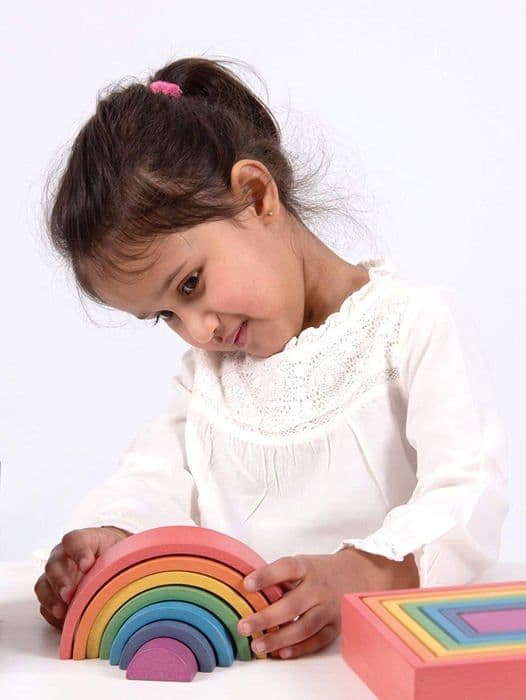 Rainbow Wooden Arch - TICKIT - Leksak - Baby - Flerfärgad - Blandad