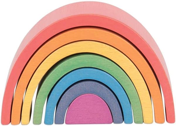 Rainbow Wooden Arch - TICKIT - Leksak - Baby - Flerfärgad - Blandad