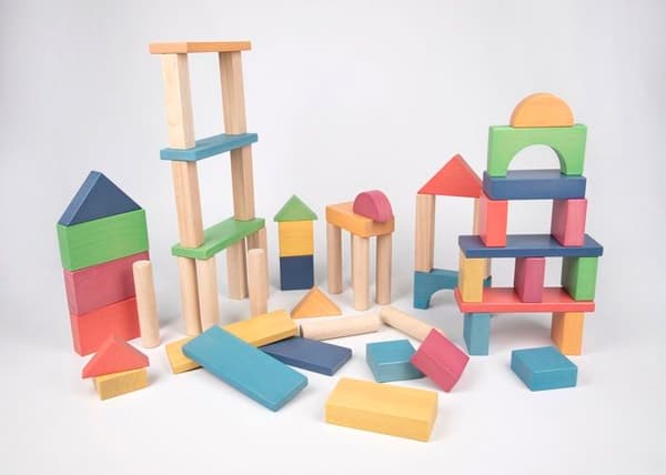 TickiT - Giant Rainbow Wooden Blocks - HJÄRNSKAP