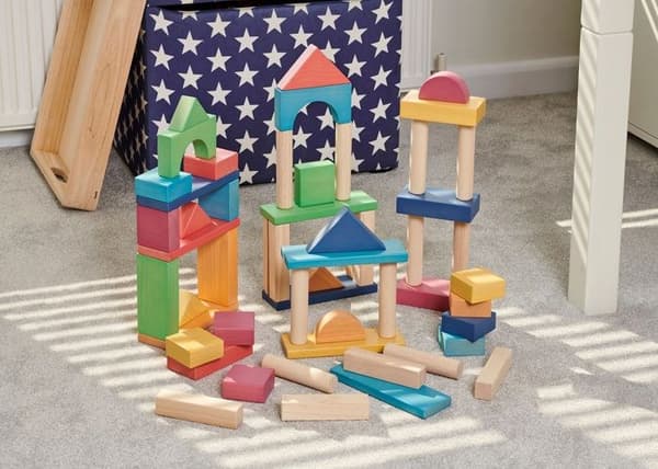 TickiT - Giant Rainbow Wooden Blocks - HJÄRNSKAP