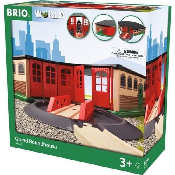 Brio World Grande Gare de Marage - Tillbehör för tågbana i trä - Ravensburger - Unisex från 3 år - 33736