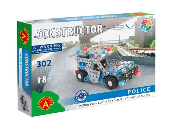 Alexander Toys - Konstruktör Polispatrull - Polisbil