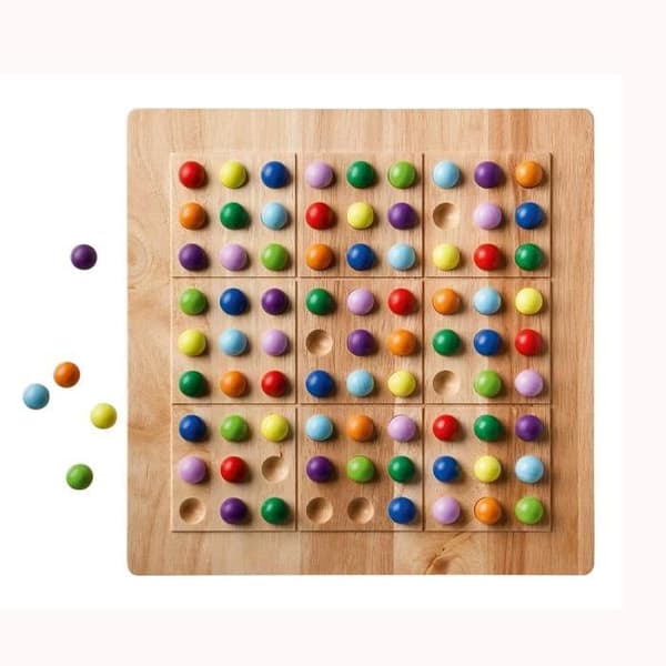 Brädspel - RIVIERA GAMES - Rainbow Sudoku - Mixed - 8 år - Beige - Trä