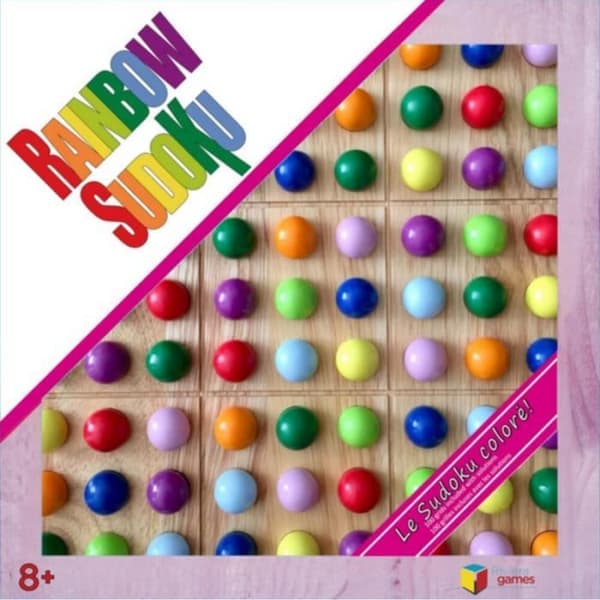 Brädspel - RIVIERA GAMES - Rainbow Sudoku - Mixed - 8 år - Beige - Trä