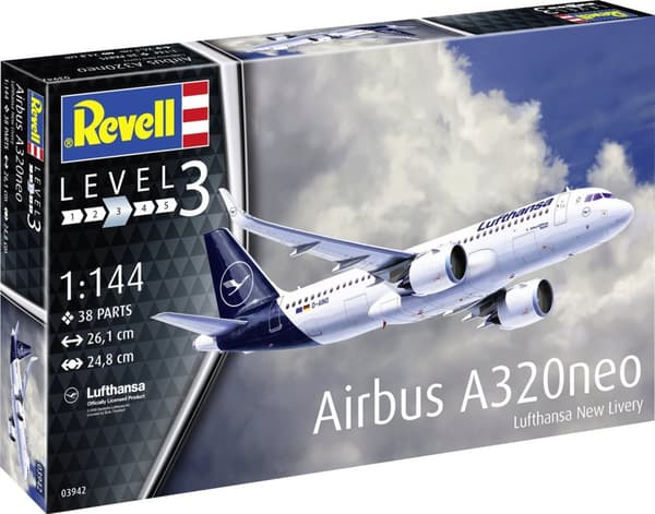 Revell Airbus A320neo Lufthansa New Livery 1:144 Modellbyggsats