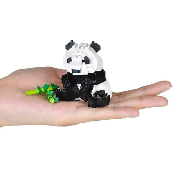 Figur - Nanoblock - Giant Panda Nano-konstruktion - 220 delar - Plast - Gör-det-själv montering