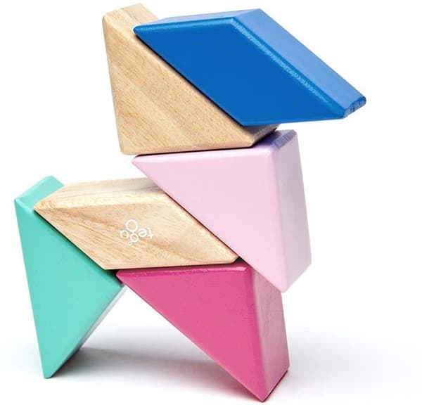 Brädspel för barn - Tegu Classic Pocket 6 Pieces - Blommande - Magnetisk trä
