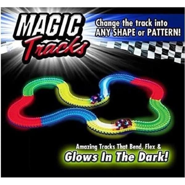 Magic Tracks Den fantastiska racerbanan som kan böjas, böjas och glöder