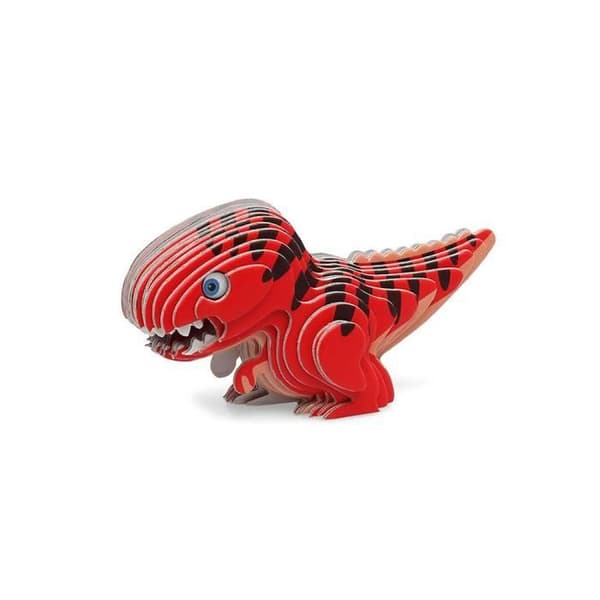DIY Tyrannosaurus Dinosaur 3D-pussel att sätta ihop - Lärorikt och roligt spel för barn från 5 år och uppåt