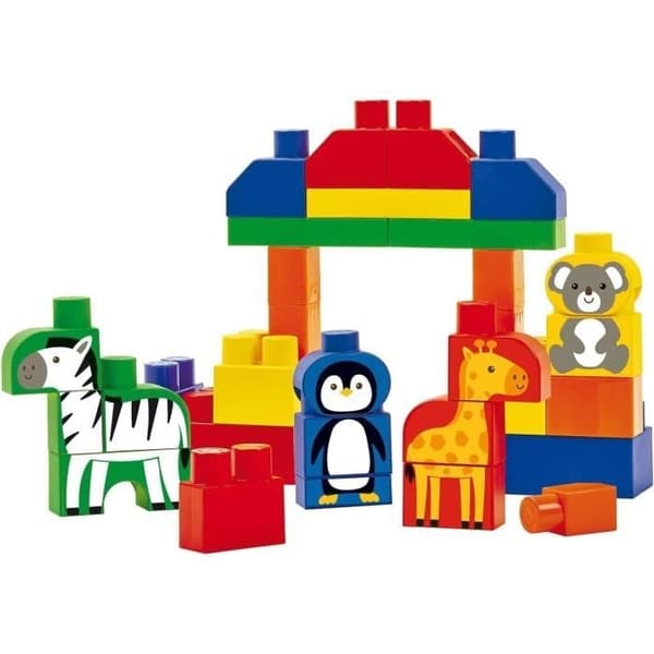 LES MAXI Barrel Animals Blue Construction First Age