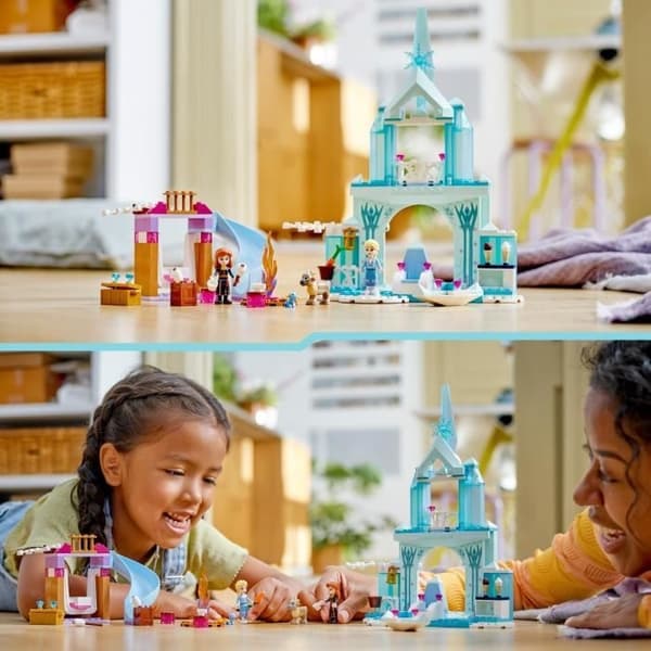 LEGO 43238 Disney-prinsessa Elsan jäälinna, jäätynyt prinsessalelu, 2 eläinhahmoa