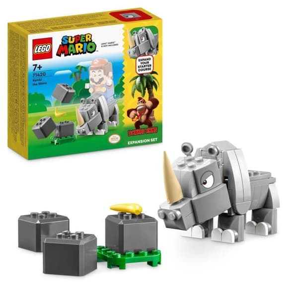 LEGO® Super Mario 71420 Rambi the Rhinoceros Expansion Set, kombinera leksak med startpaket