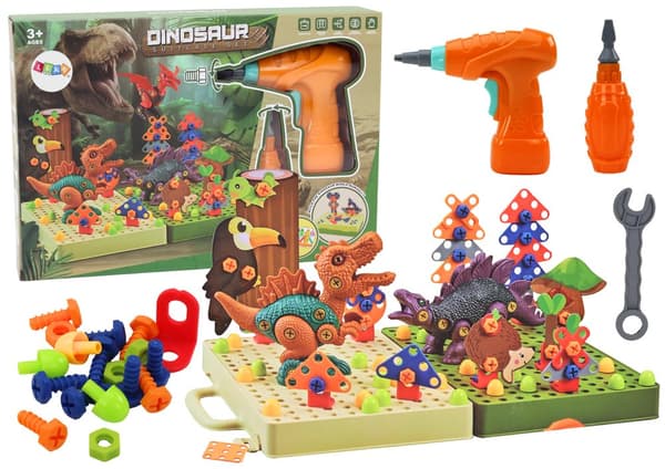 3D konstruktion puslespil blokke DIY dinosaurer demonteringsbor