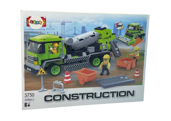 Stort sæt af betonblanderblokke Roller 369 Elements Construction