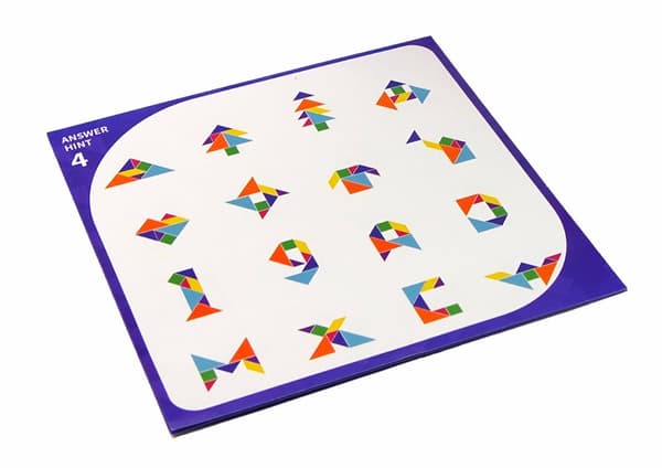 Tangram 7 magnetiske blokke puslespil