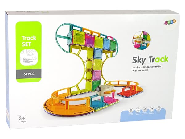 Magnetiska konstruktionsblock Sky Track 62 Elements