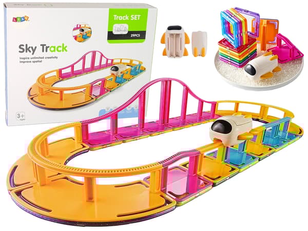 Magnetiska konstruktionsblock Sky Track 29 Elements