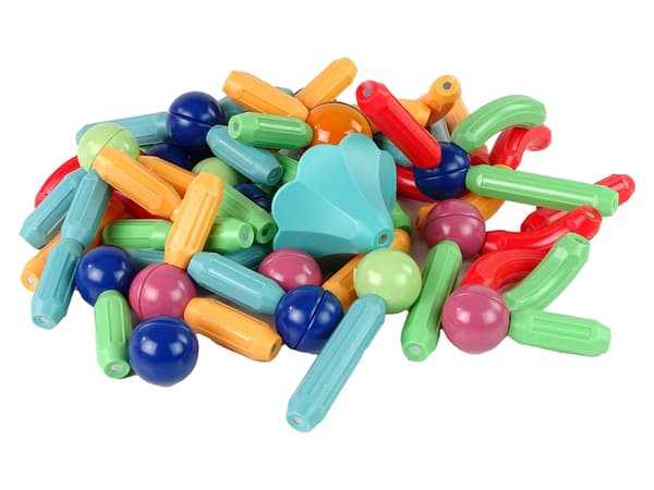 Magnetisk plast konstruktionssten 78 elementer