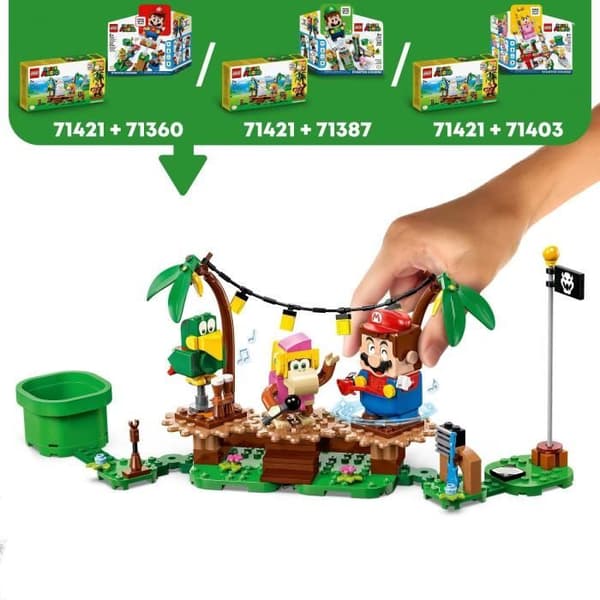 LEGO® Super Mario 71421 Dixie Kong Jungle Concert Expansion Set, kombinera med startpaket