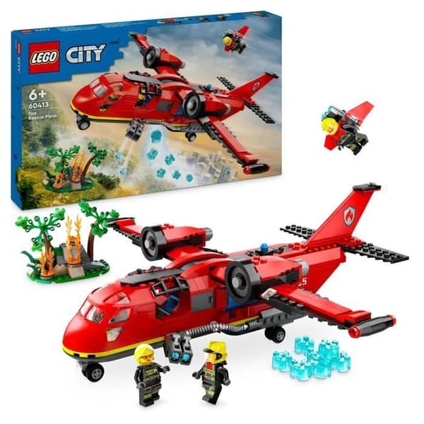 LEGO® 60413 City Brandräddningsplan, Leksak med 3 Piloter, Brandmansminifigurer
