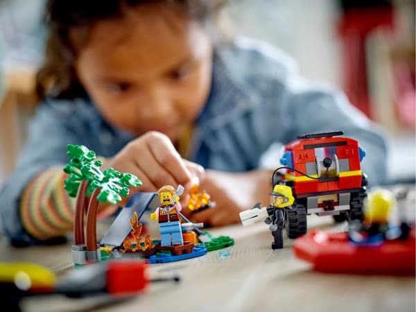 LEGO City 4x4 brandbil med redningsbåd - 60412