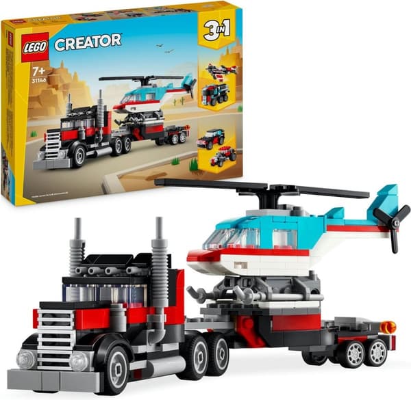 LEGO Creator 3i1 lastbil med helikopter - 31146