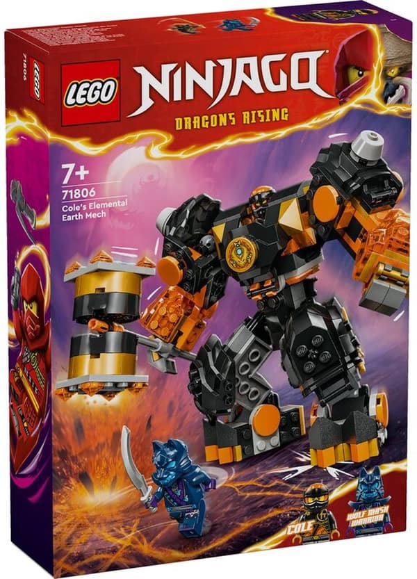 LEGO NINJAGO Cole's Elemental Earth Mech - 71806