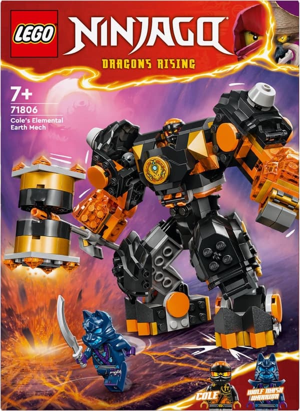 LEGO NINJAGO Cole's Elemental Earth Mech - 71806