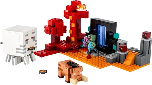 LEGO Minecraft Baghold på Nether Portal - 21255