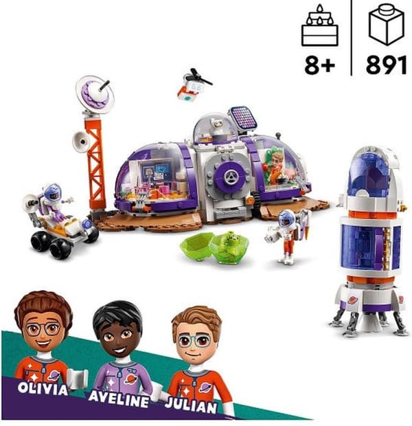 LEGO Friends byggebase på Mars og raket - 42605