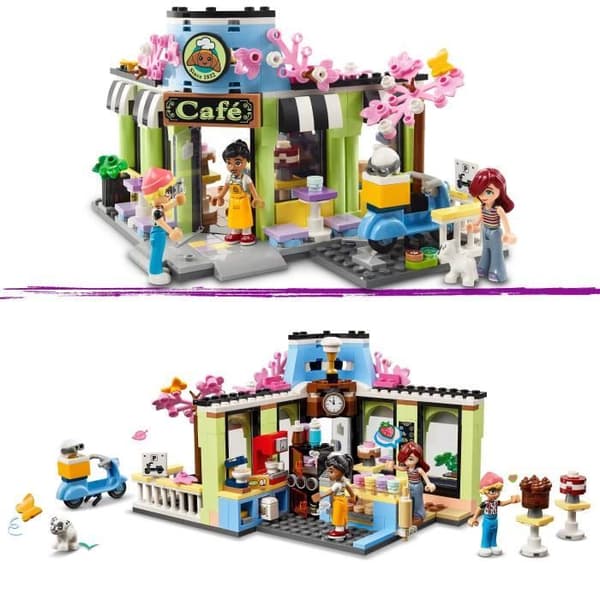 LEGO Friends 42618 Heartlake City Café - Kökstillbehör för barn, sällskaplighet