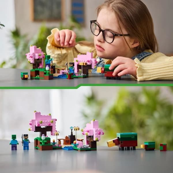 LEGO Minecraft 21260 Cherry Blossom Garden - Minifigurer för videospel