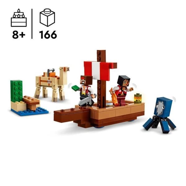 LEGO Minecraft 21259 Piratskeppsresa, bygg- och utforskningsset