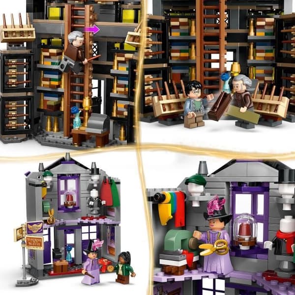 LEGO® Harry Potter 76439 Ollivander och Madame Guipure, färdig att bära för trollkarlar och trollkarlar