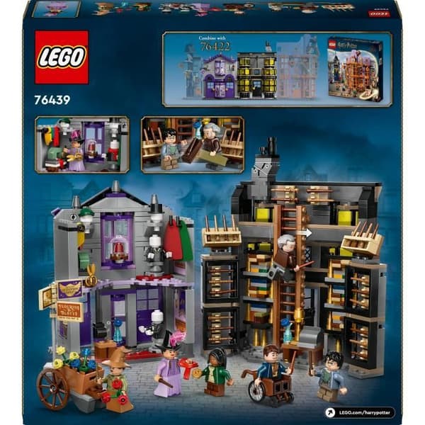 LEGO® Harry Potter 76439 Ollivander och Madame Guipure, färdig att bära för trollkarlar och trollkarlar