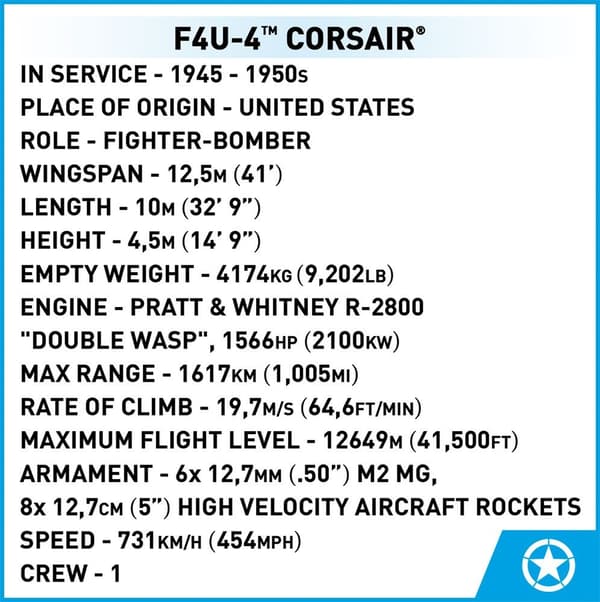 Cobi Vought F4U Corsair