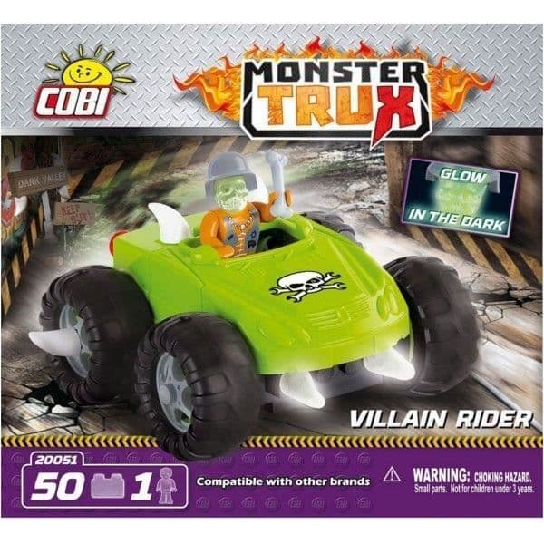 Figur - COBI - Monster Trux Villain Riderz - Grön - Blandad - Att montera själv