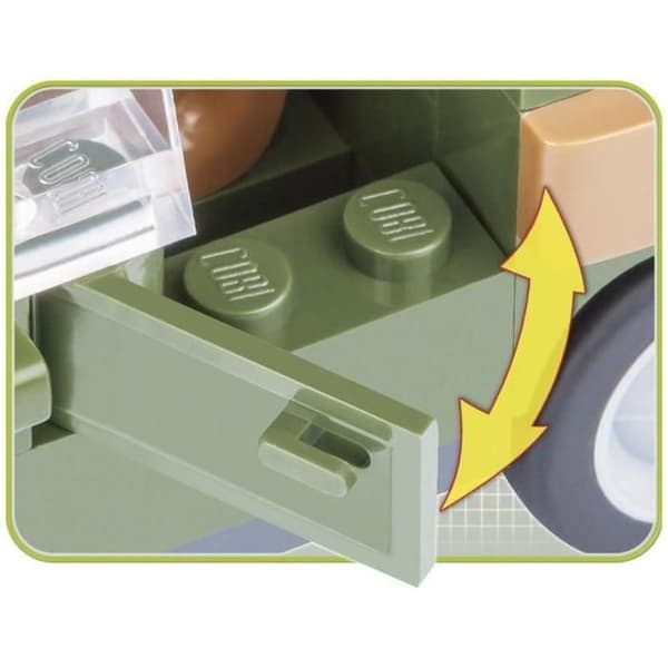 Byggspel - Liten armé - Snabbinsatsfordon - 90 stycken, 1 Cobi-figur