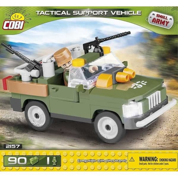 Byggspel - Liten armé - Snabbinsatsfordon - 90 stycken, 1 Cobi-figur