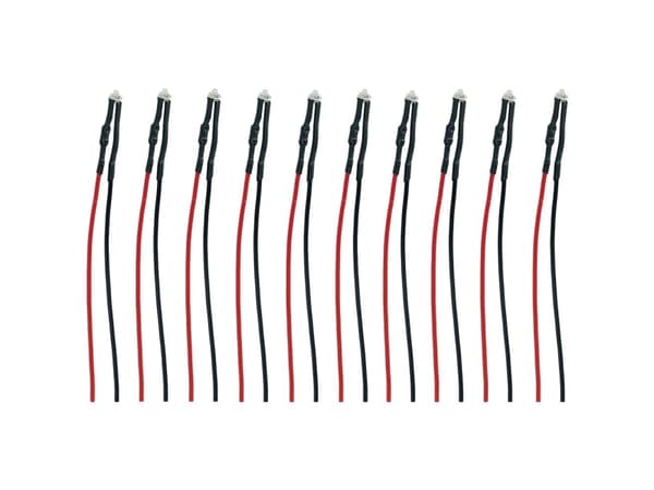 TAMS Elektronik 81-50167-10-C LED Med tilslutningsledninger Grøn 10 stk