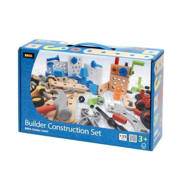 BRIO Builder - 34587 - Evolution Builder Box - 136 delar - STEM Construction Game - Utan batteri - Gratis eller guidade skapelser -