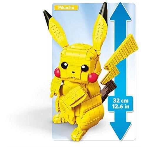 Byggspel - Mega Construx - Giant Pikachu 32 cm - 806 bitar - Gul - Barn 8+ år
