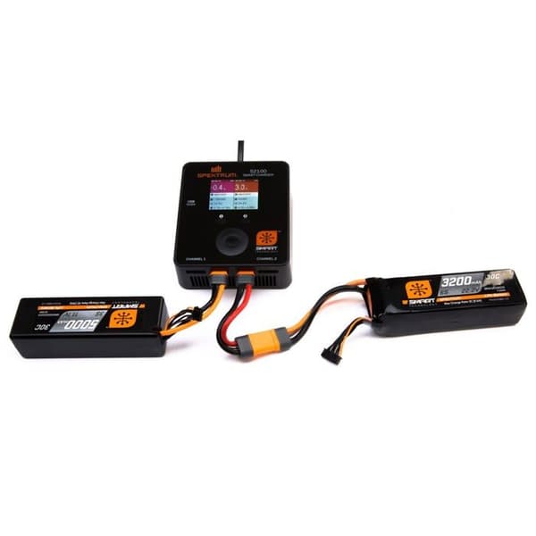 Spektrum - SPMX50004S30H5 - LiPo-batteri 14,8 V 5000 mAh 4S 30C Smart LiPo Stel: IC5