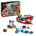 Miniatyrbild 1 av 6: LEGO® 75384 Star Wars The Crimson Firehawk, byggleksak med speedercykel och minifigurer