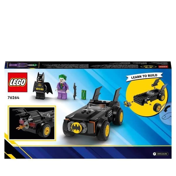 LEGO® DC 76264 The Joker's Pursuit Batmobile leksaksbil med superhjältestartkloss