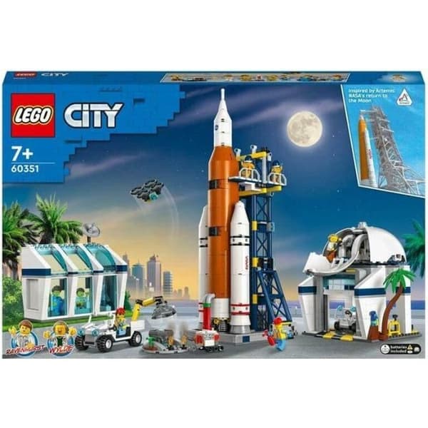 LEGO® City - 60351 raketavfyrningsplatta - rymdskepp för barn