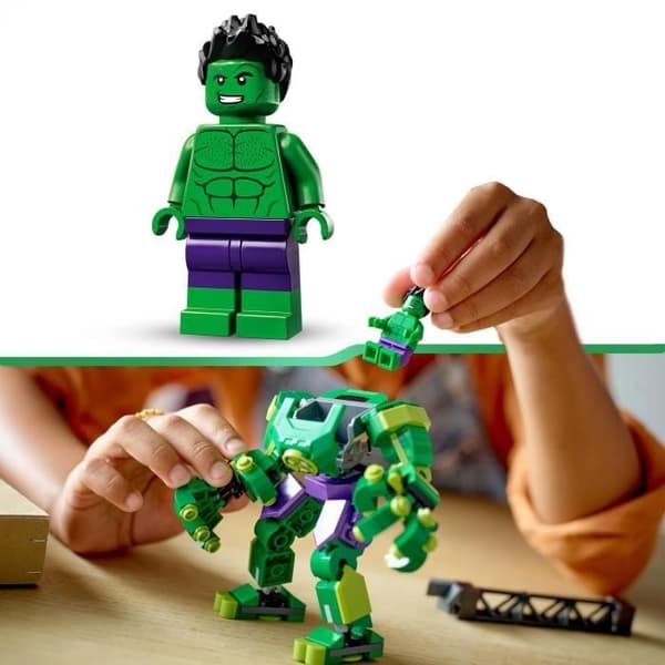 LEGO® Marvel 76241 Hulken Robotrustning, Avengers minifigur, Byggleksak, Superhjälte